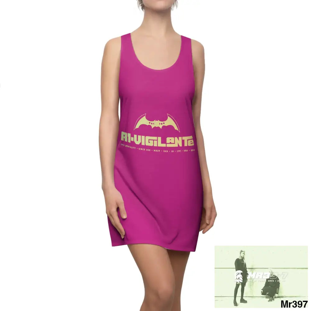 A1-Vigilante Women’s Cut & Sew Racerback Dress (AOP) XS All Over Prints