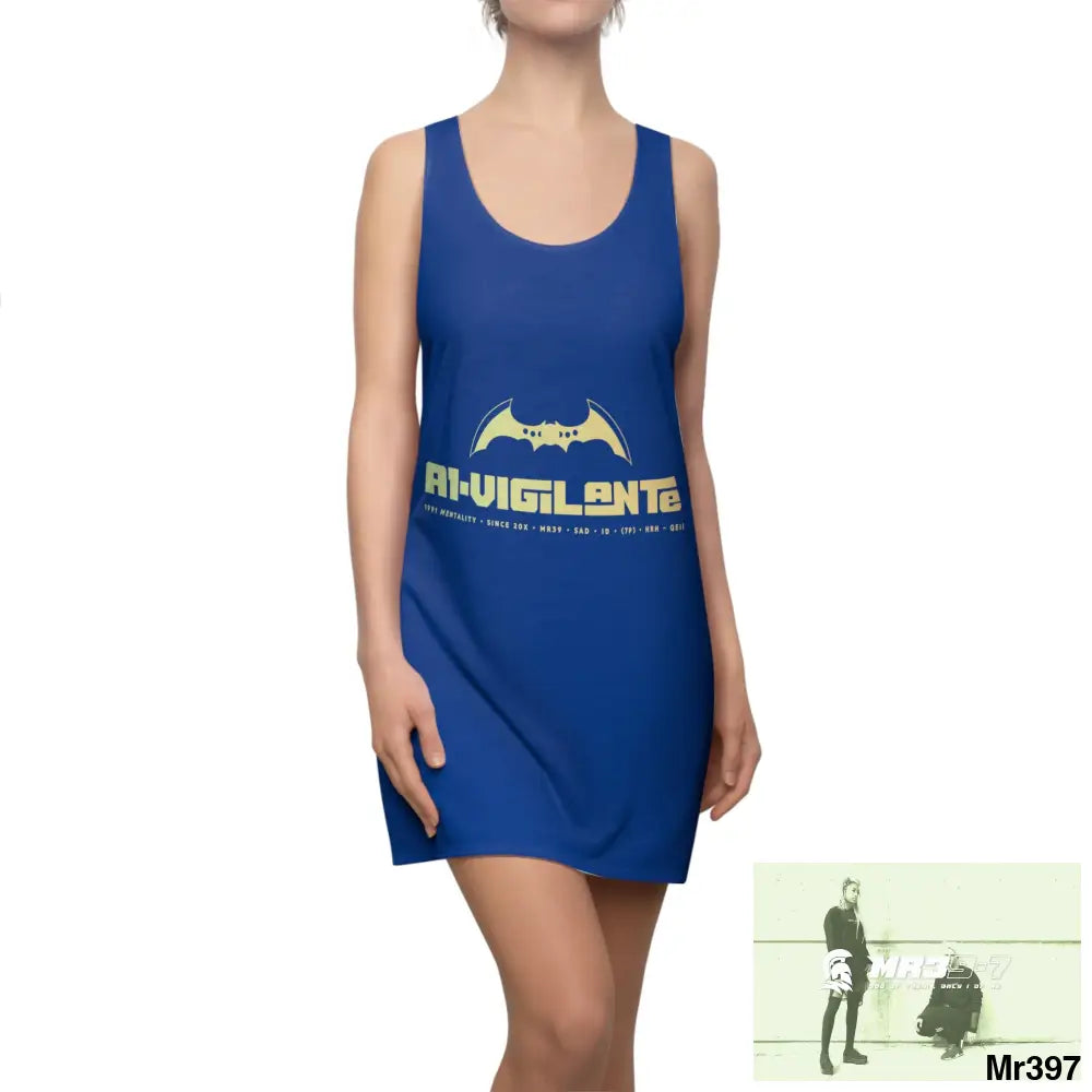 A1-Vigilante Women’s Cut & Sew Racerback Dress (AOP) XS All Over Prints