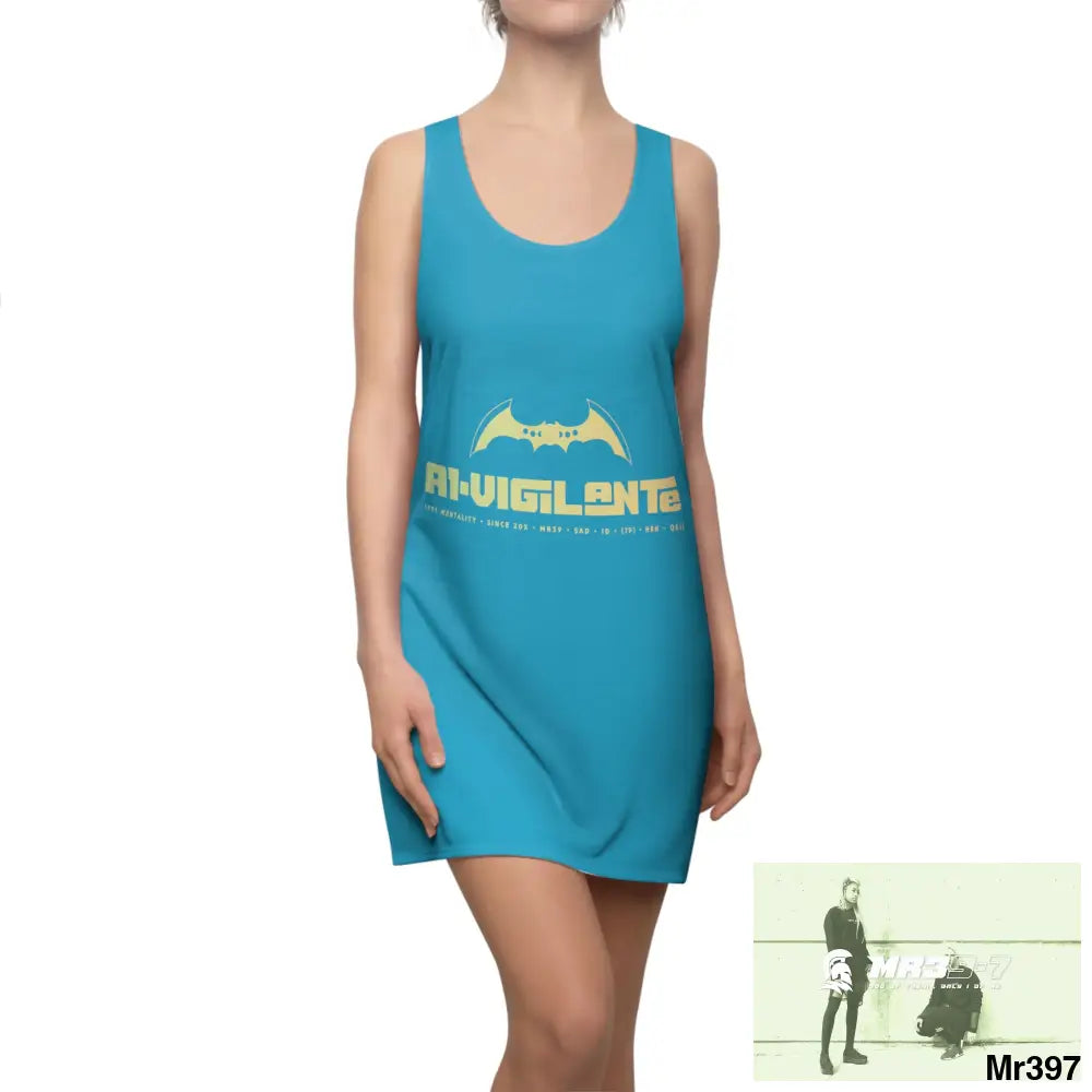 A1-Vigilante Women’s Cut & Sew Racerback Dress (AOP) XS All Over Prints