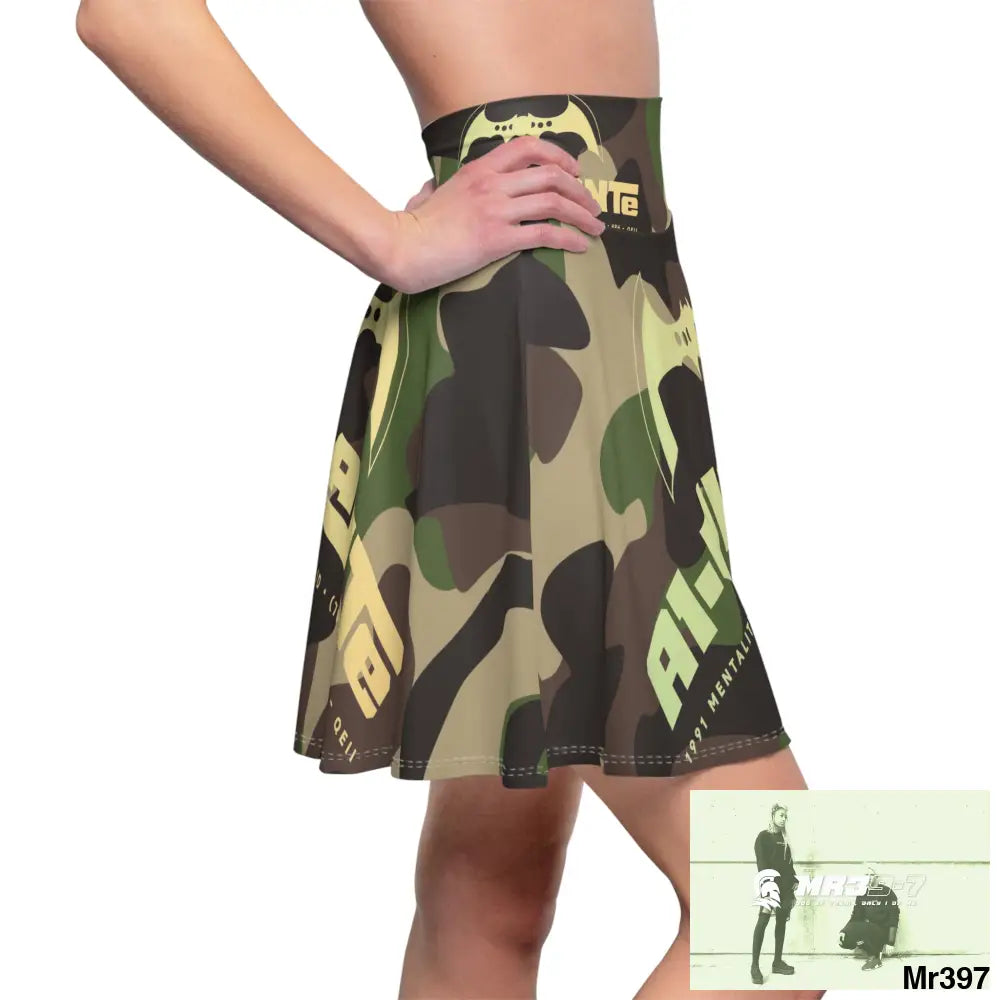 A1-Vigilante Women’s Skater Skirt (AOP) All Over Prints