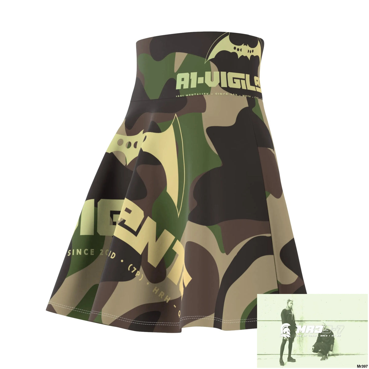 A1-Vigilante Women’s Skater Skirt (AOP) All Over Prints