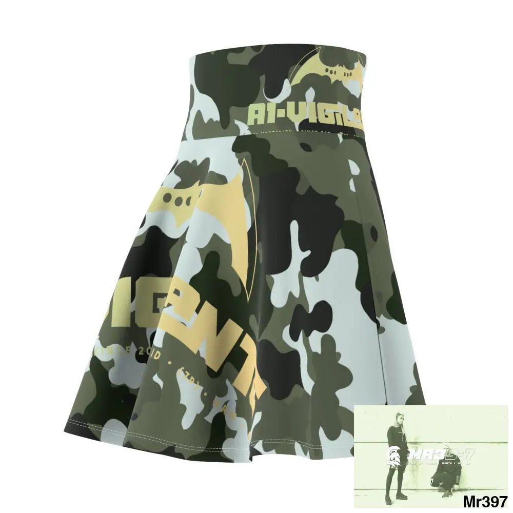 A1-Vigilante Women’s Skater Skirt (AOP) All Over Prints