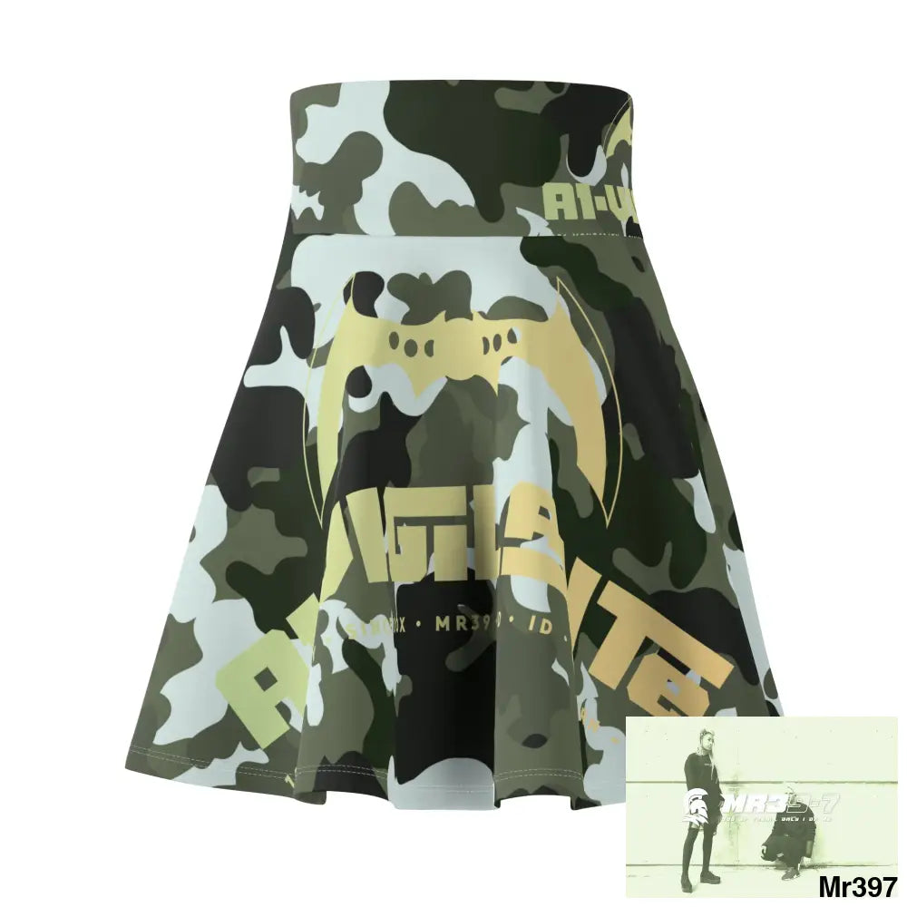 A1-Vigilante Women’s Skater Skirt (AOP) All Over Prints