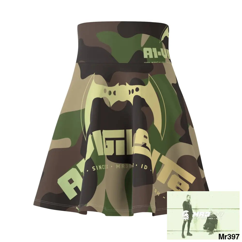 A1-Vigilante Women’s Skater Skirt (AOP) All Over Prints