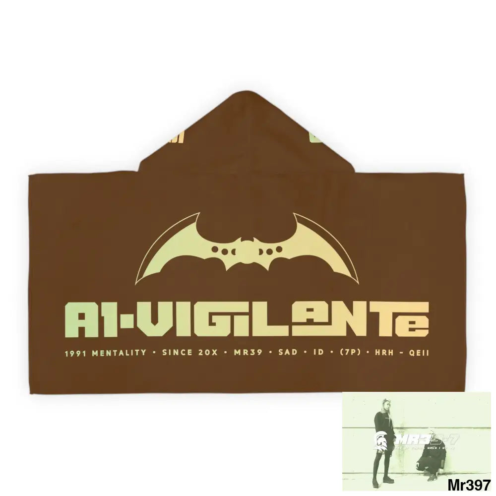 A1-Vigilante Youth Hooded Towel 24’’ × 48’’ All Over Prints