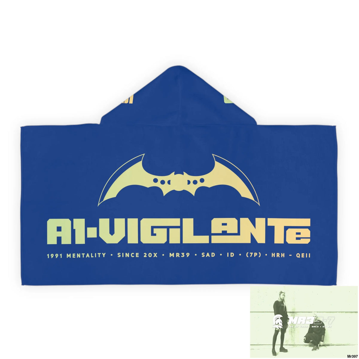 A1-Vigilante Youth Hooded Towel 24’’ × 48’’ All Over Prints