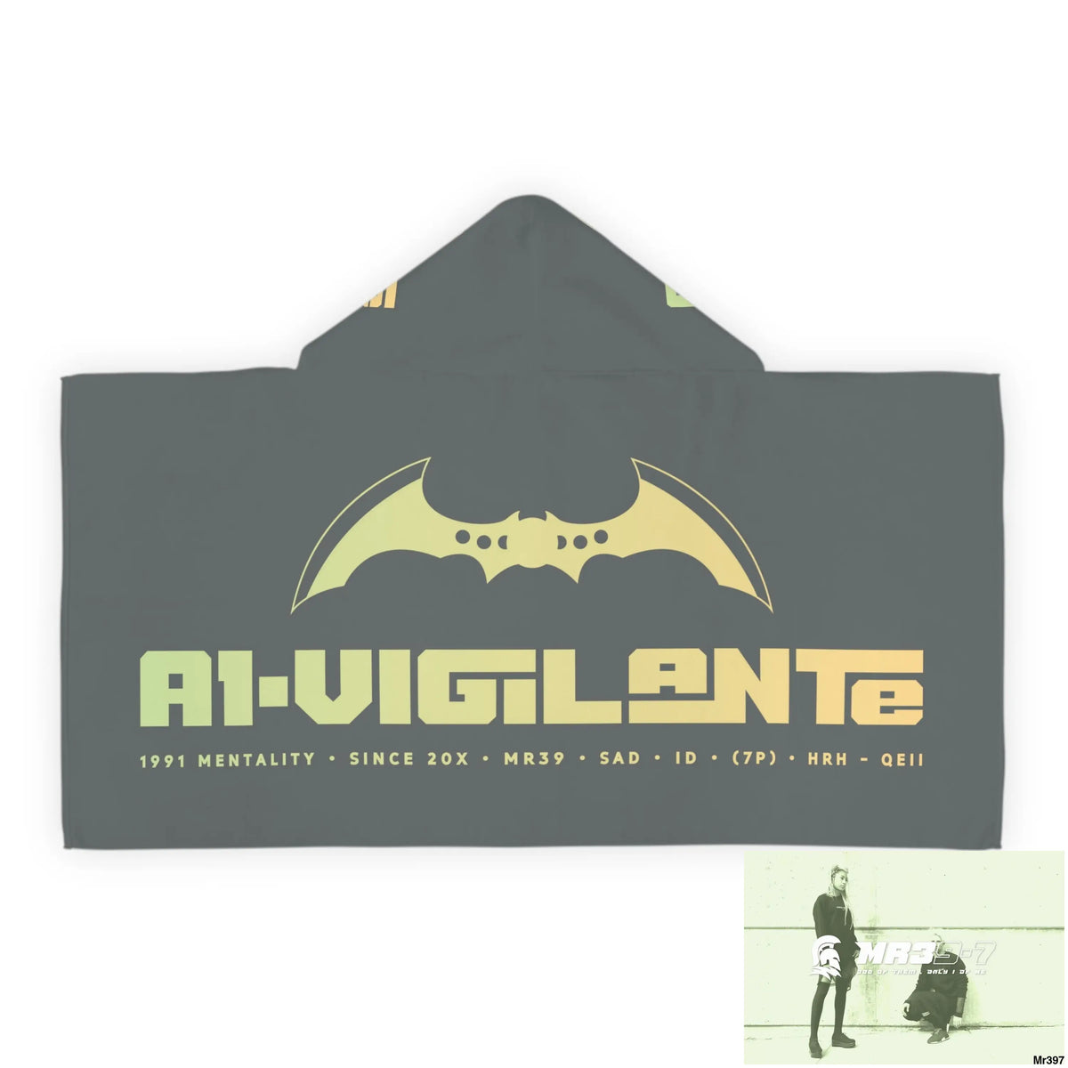 A1-Vigilante Youth Hooded Towel 24’’ × 48’’ All Over Prints