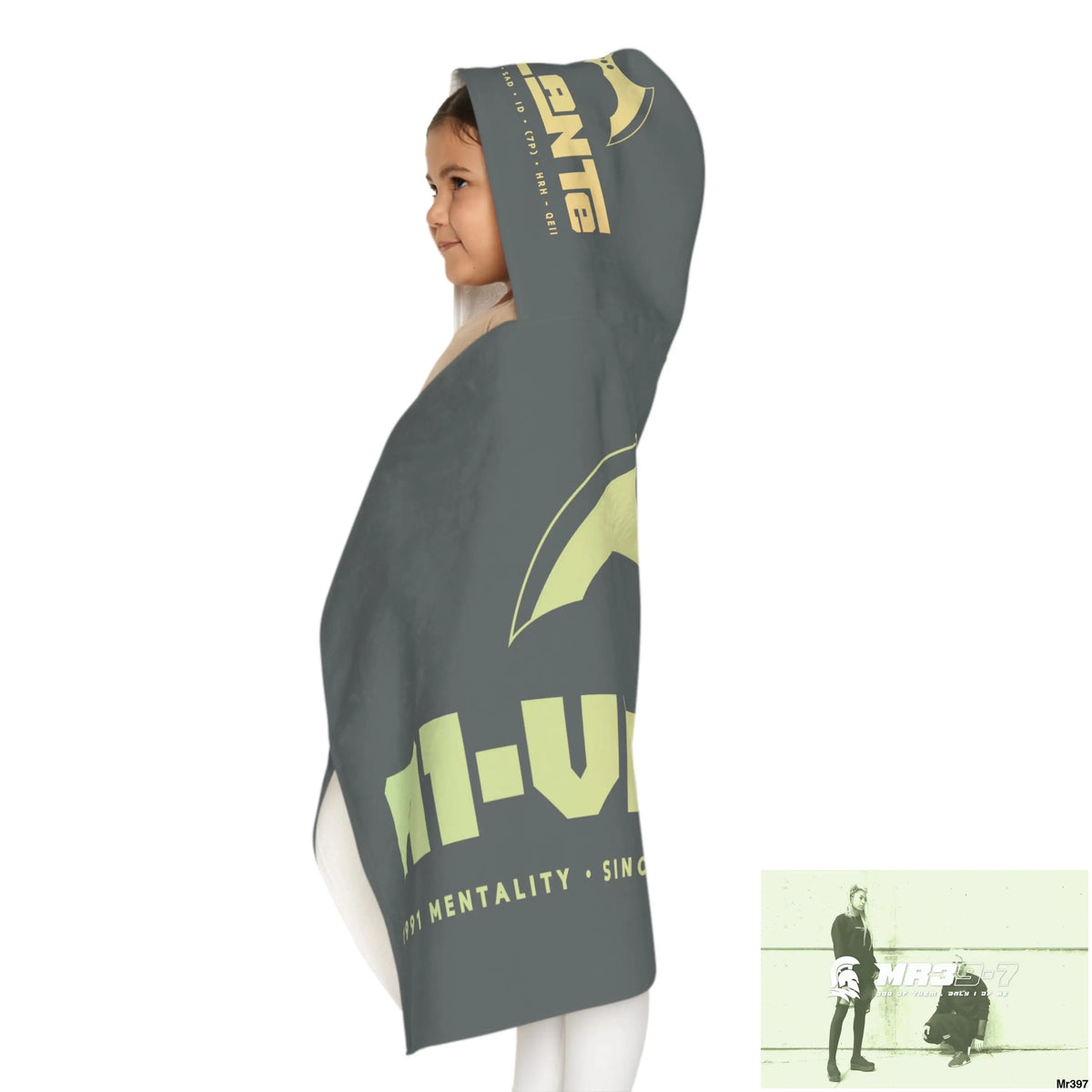 A1-Vigilante Youth Hooded Towel 24’’ × 48’’ All Over Prints