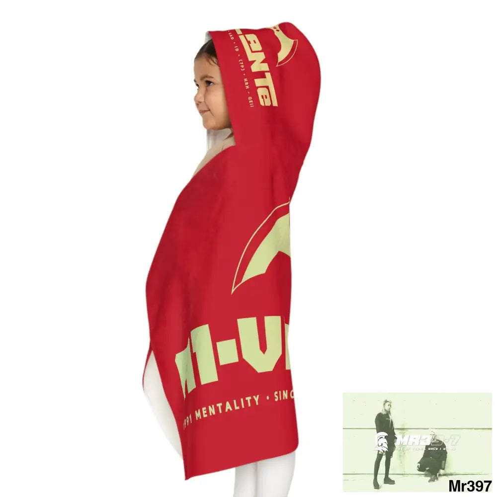 A1-Vigilante Youth Hooded Towel 24’’ × 48’’ All Over Prints
