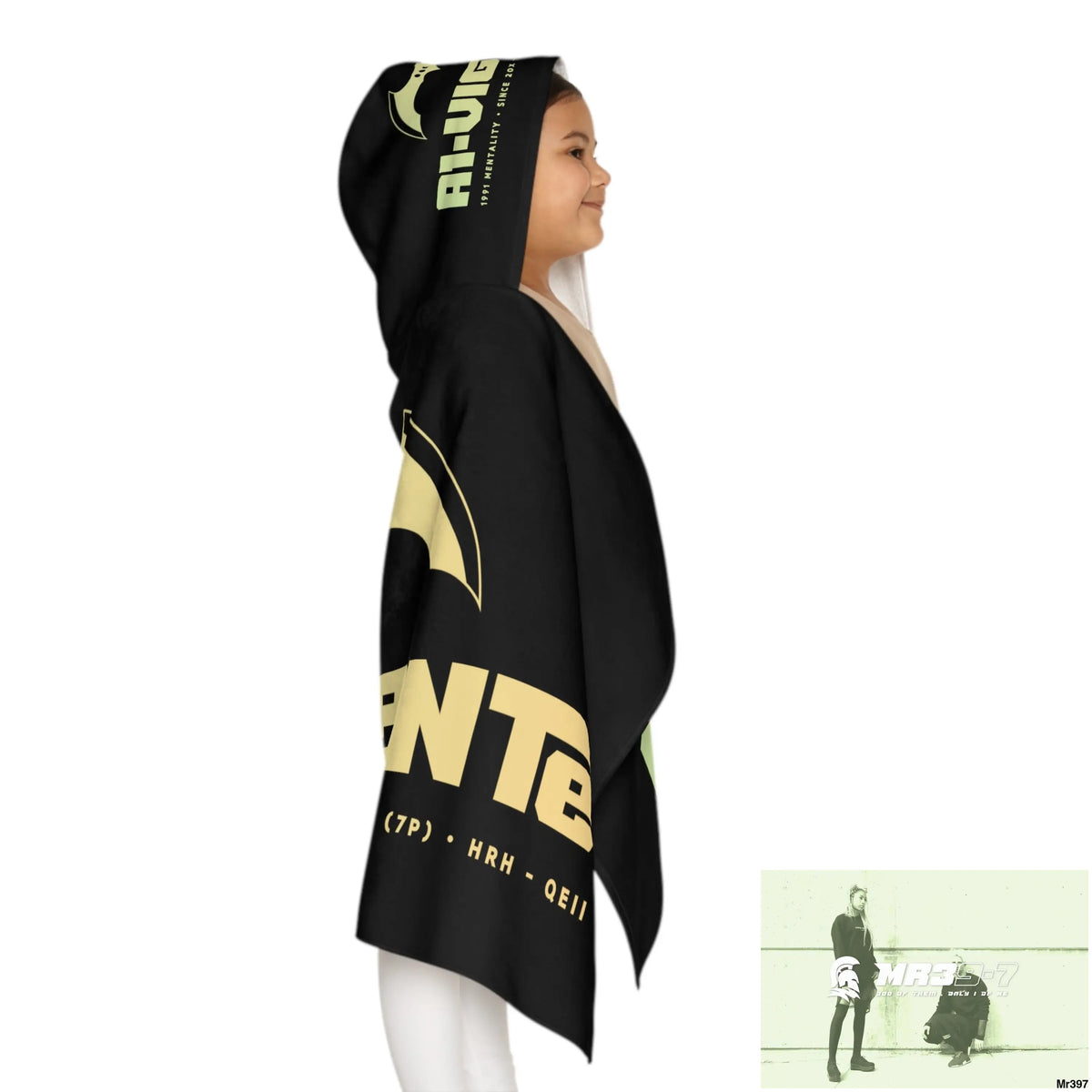 A1-Vigilante Youth Hooded Towel 24’’ × 48’’ All Over Prints