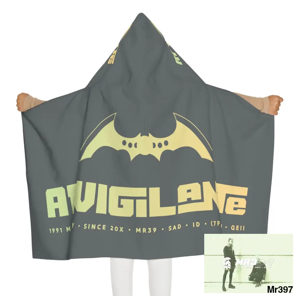 A1-Vigilante Youth Hooded Towel 24’’ × 48’’ All Over Prints