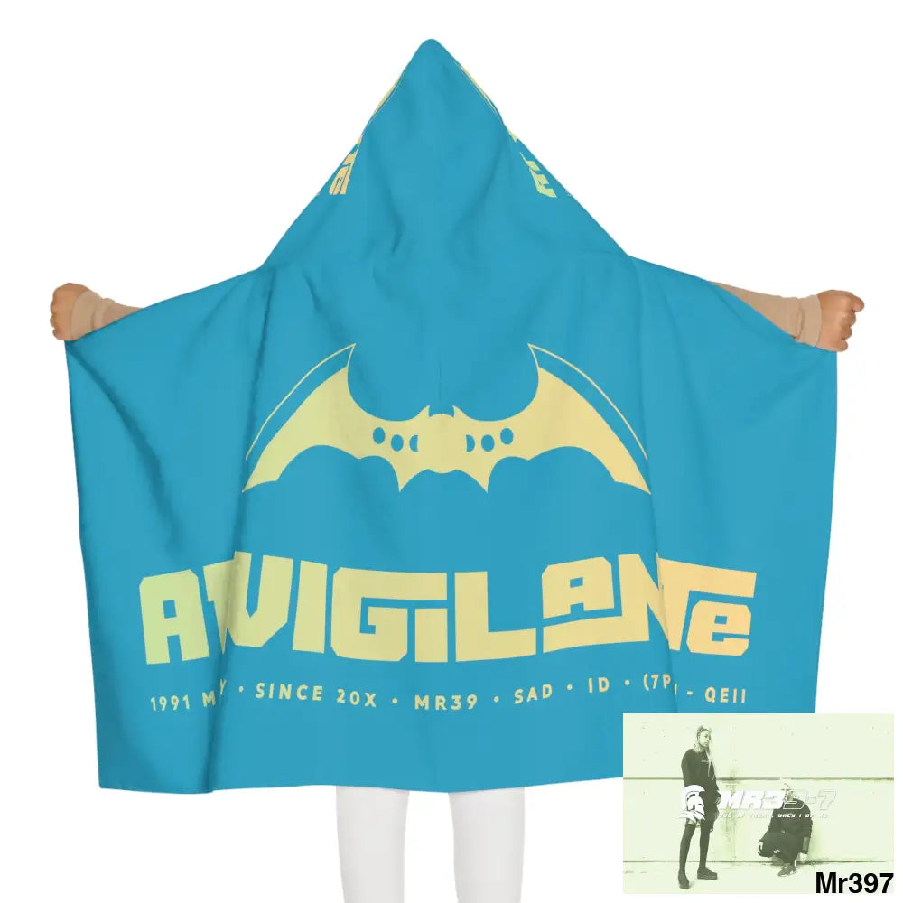 A1-Vigilante Youth Hooded Towel 24’’ × 48’’ All Over Prints