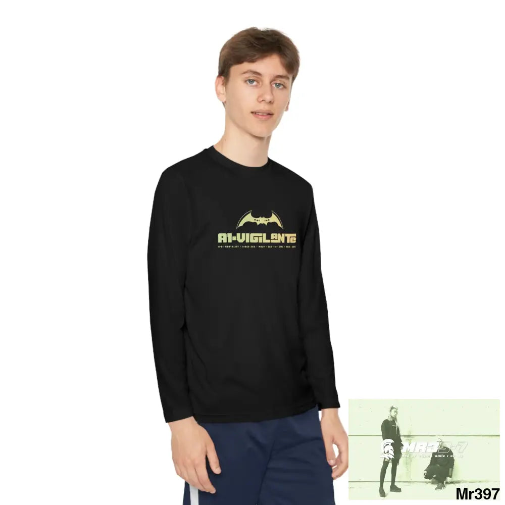 A1-Vigilante Youth Long Sleeve Competitor Tee Kids clothes