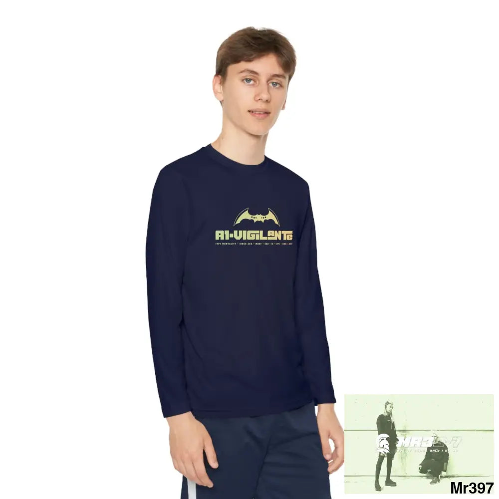 A1-Vigilante Youth Long Sleeve Competitor Tee Kids clothes