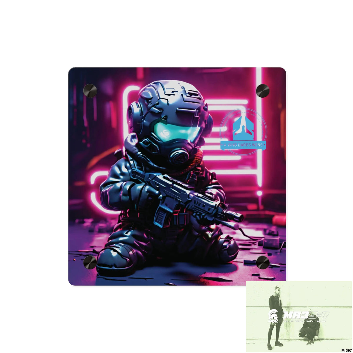 A1 WDW Defiance Weapons of choice no6 2628 days Death Flat Covert Failures Ltd Edition no 22 Acrylic Wall Art Panels