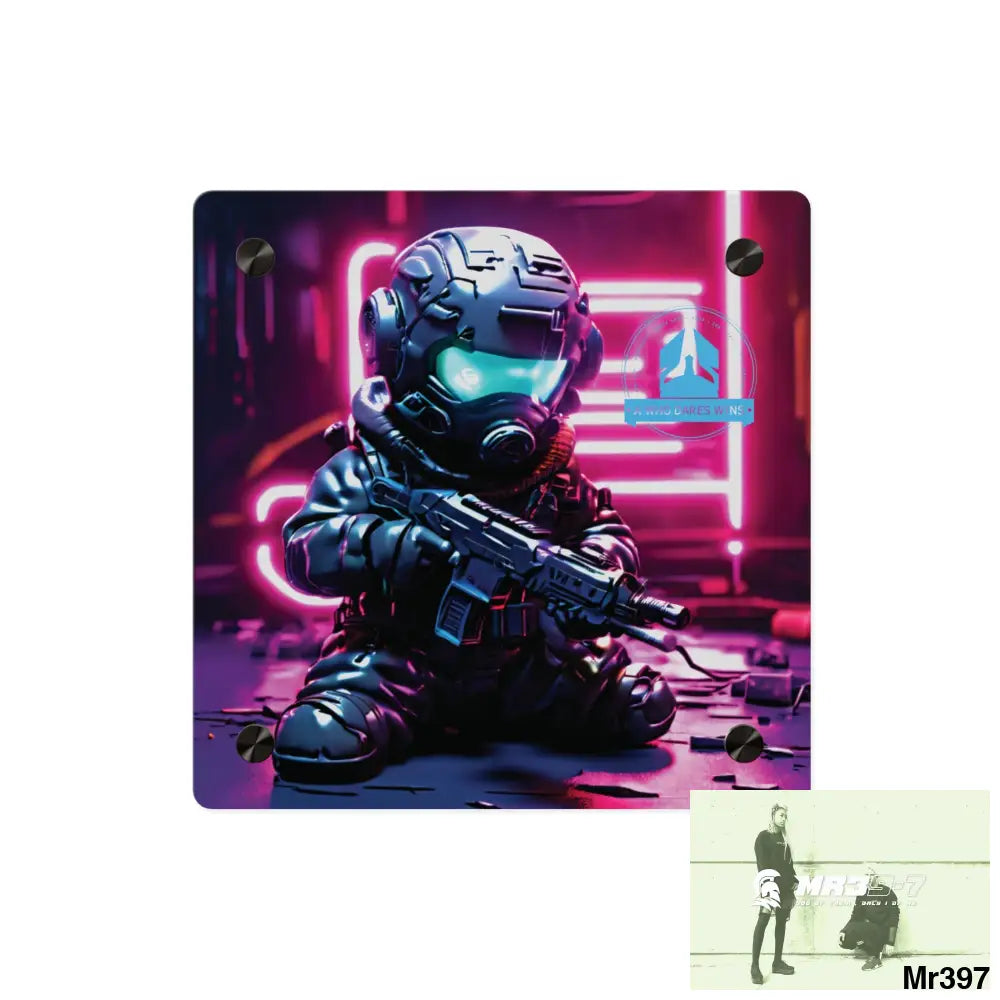 A1 WDW Defiance Weapons of choice no6 2628 days Death Flat Covert Failures Ltd Edition no 22 Acrylic Wall Art Panels