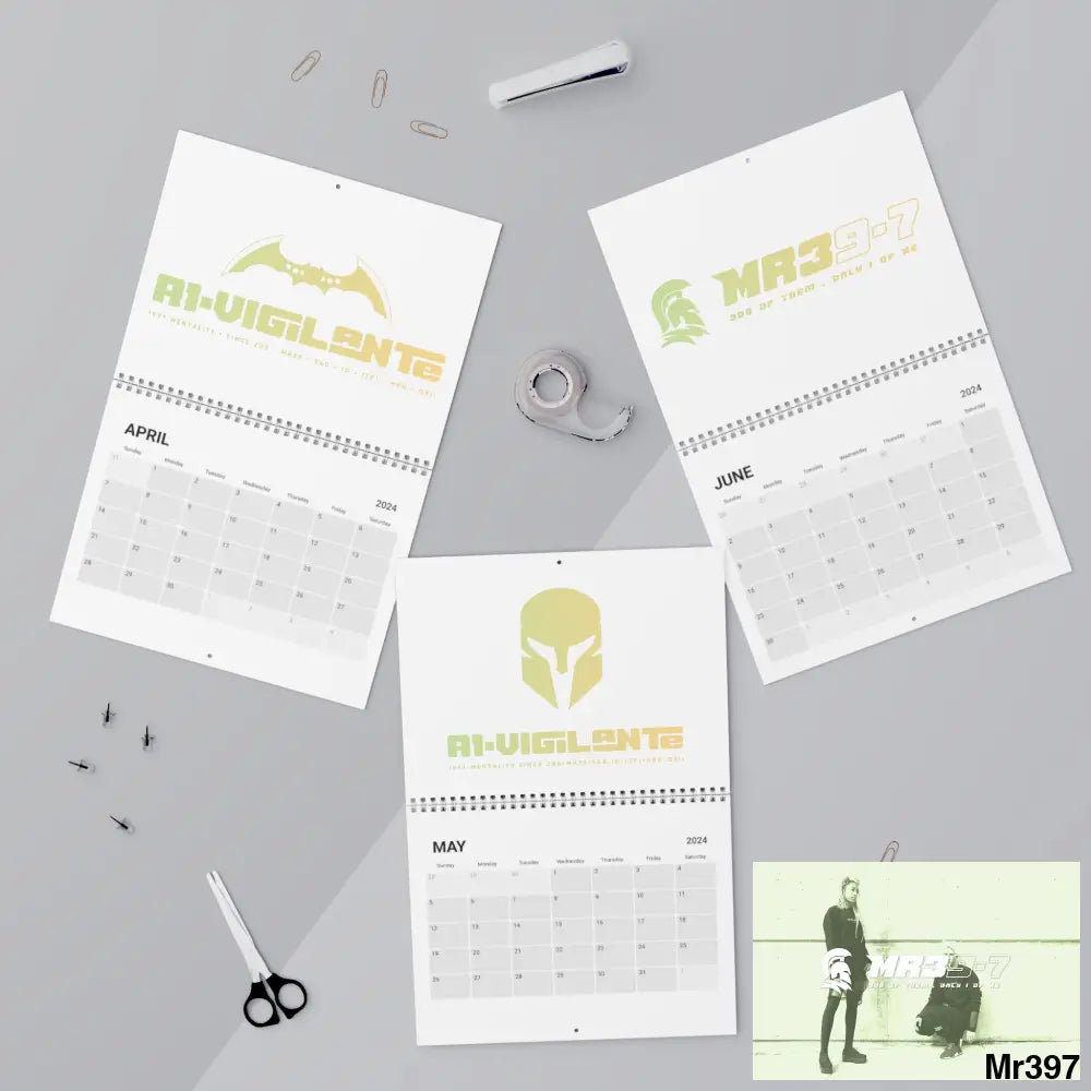 A1.WDW.RSf.SPARTA.VIGILANTE.MR39-7 + Art Calendar (2024) 10.8’’ x 8.4’’ / Semi Glossy Calendar