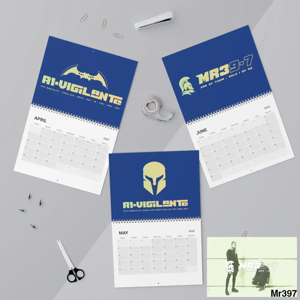 A1.WDW.RSf.SPARTA.VIGILANTE.MR39-7 + Art Calendar (2024) 10.8’’ x 8.4’’ / Semi Glossy Calendar