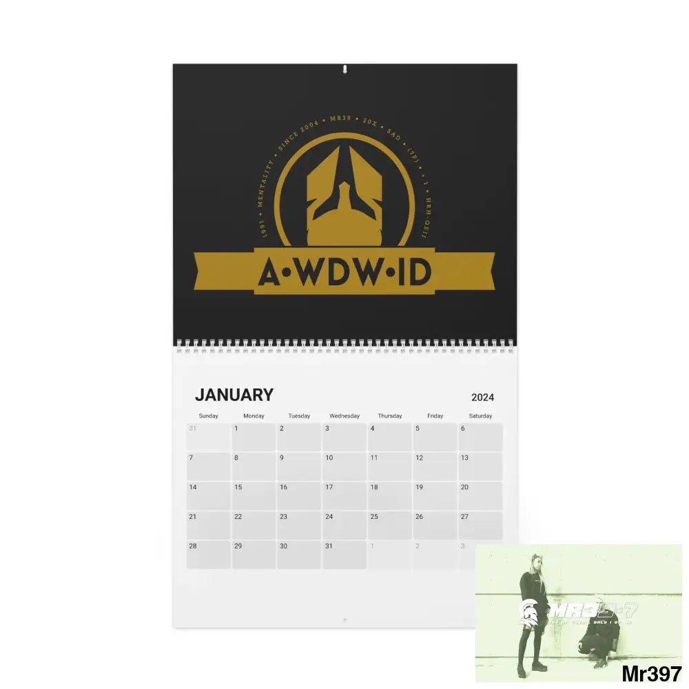 A1.WDW.RSf.SPARTA.VIGILANTE.MR39-7 + Art Calendar (2024) 10.8’’ x 8.4’’ / Semi Glossy Calendar