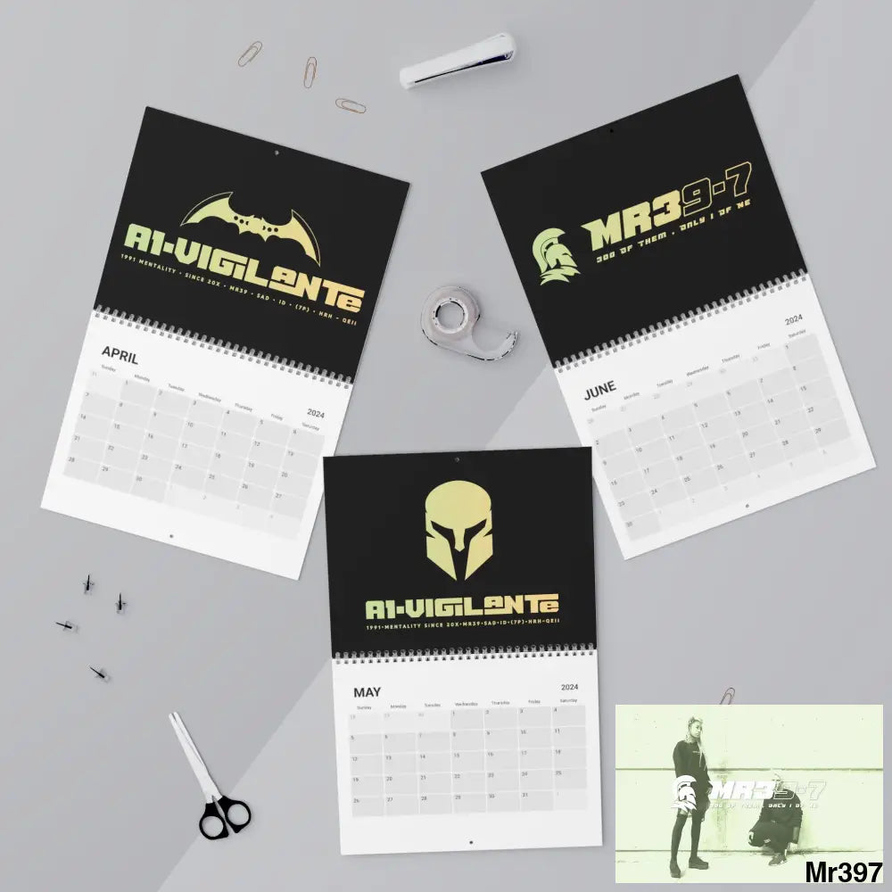 A1.WDW.RSf.SPARTA.VIGILANTE.MR39-7 + Art Calendar (2024) 10.8’’ x 8.4’’ / Semi Glossy Calendar