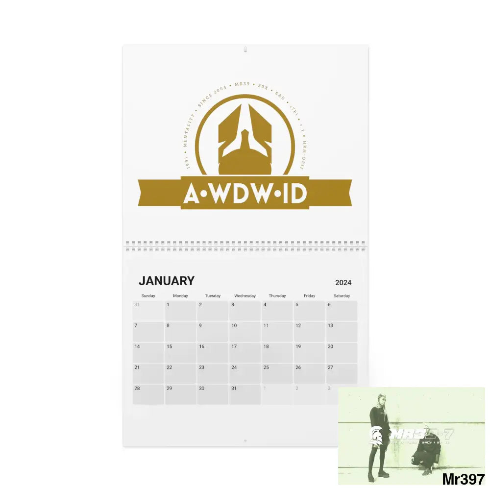 A1.WDW.RSf.SPARTA.VIGILANTE.MR39-7 + Art Calendar (2024) 10.8’’ x 8.4’’ / Semi Glossy Calendar