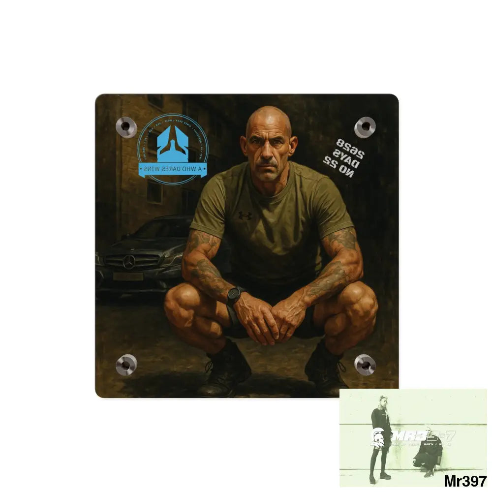 A1 Who Dares Wins 2628 days Death Flat Covert Failures Ltd Edition no 22 from France Acrylic Wall Art Panels Home Decor