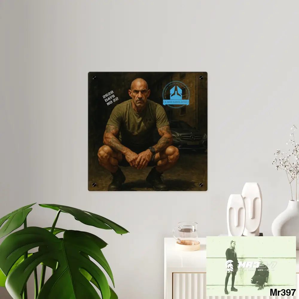 A1 Who Dares Wins 2628 days Death Flat Covert Failures Ltd Edition no 22 from France Acrylic Wall Art Panels Home Decor