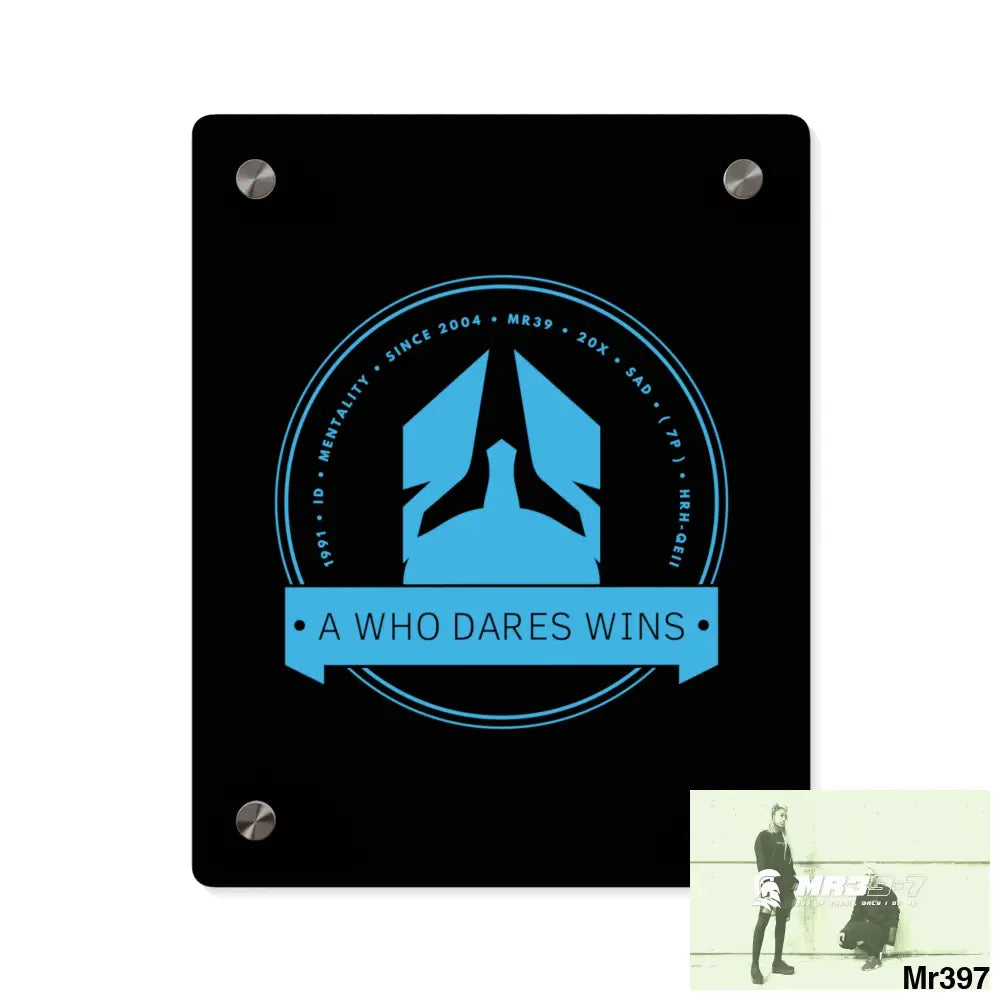 A1 Who Dares Wins Acrylic Wall Art Panels 8″ x 10″ (Vertical) / 0.25’’ Home Decor