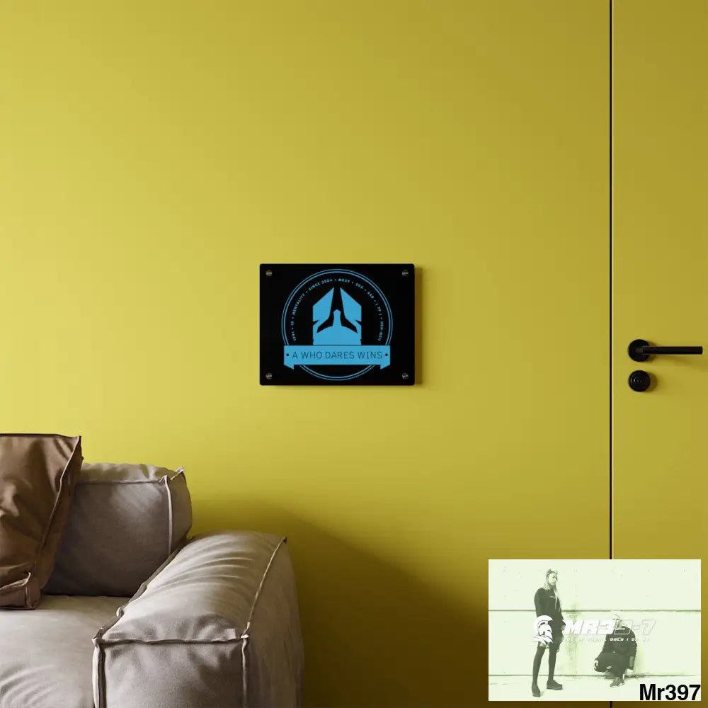 A1 Who Dares Wins Acrylic Wall Art Panels Home Decor