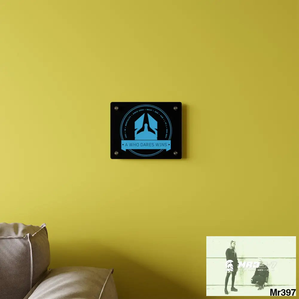A1 Who Dares Wins Acrylic Wall Art Panels Home Decor