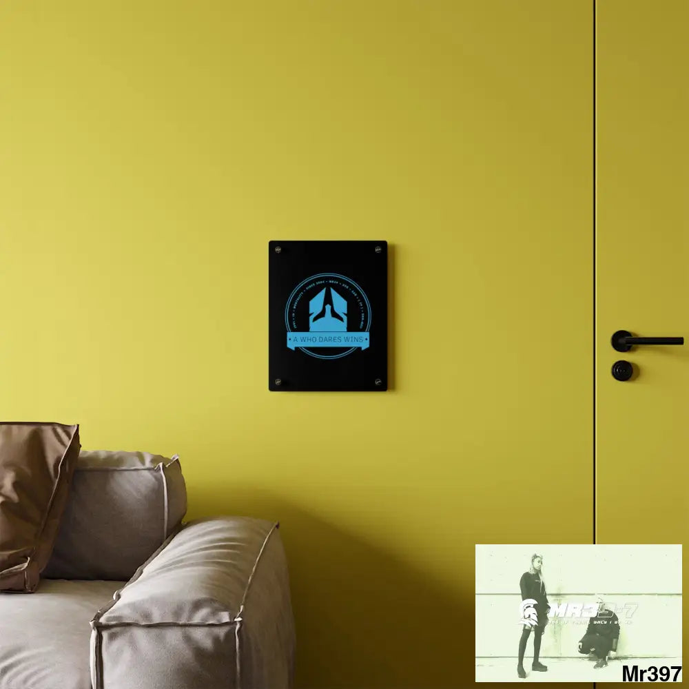 A1 Who Dares Wins Acrylic Wall Art Panels Home Decor