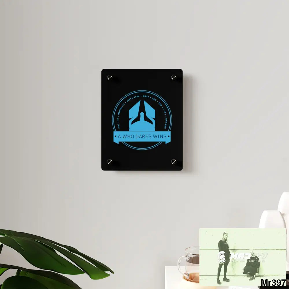 A1 Who Dares Wins Acrylic Wall Art Panels Home Decor