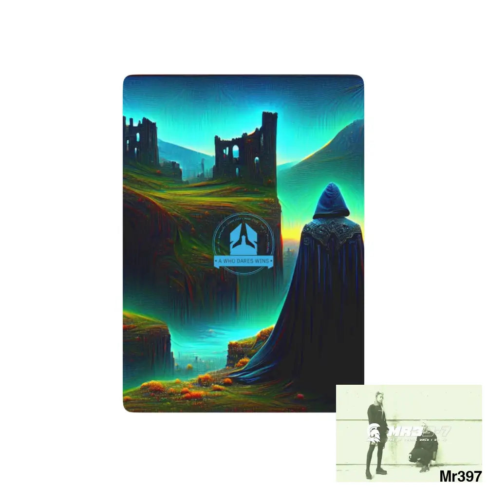 A1-Who Dares Wins AI Gwynedd Vigilante Themed Ltd Edition Custom Poker Cards 2.5’’ x 3.5’’ / White / Semi Glossy Paper