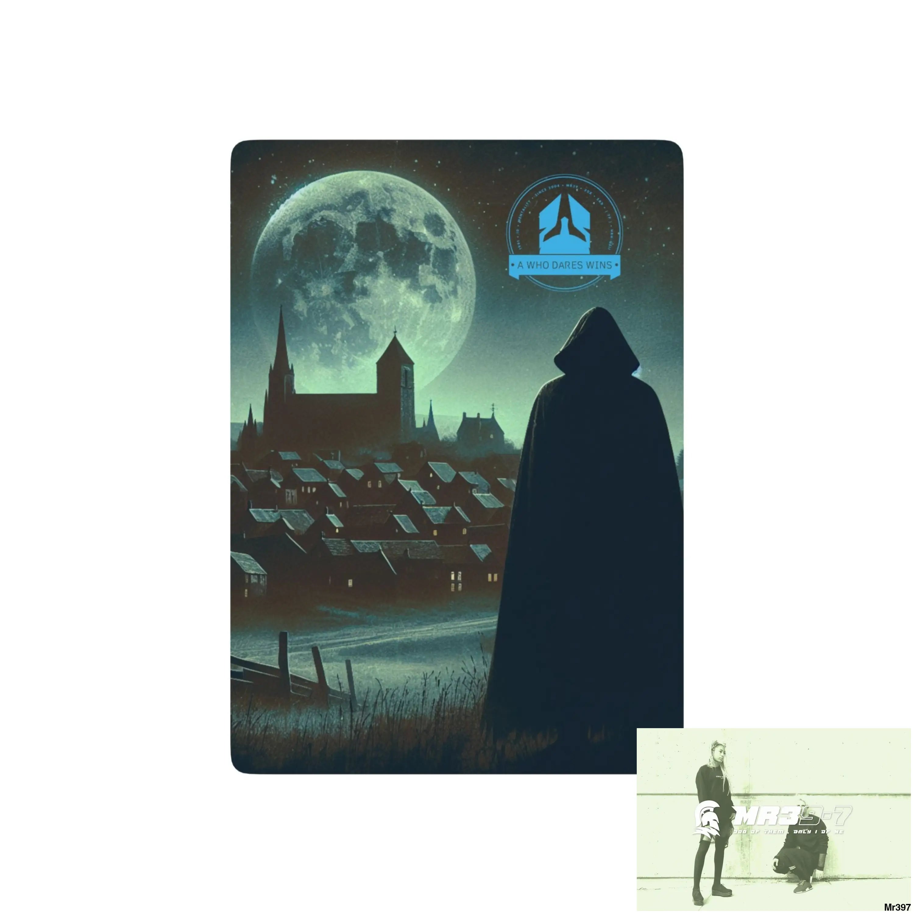 A1-Who Dares Wins AI Gwynedd Vigilante themed Ltd Edition Custom Poker Cards 2.5’’ x 3.5’’ / White / Semi Glossy Paper