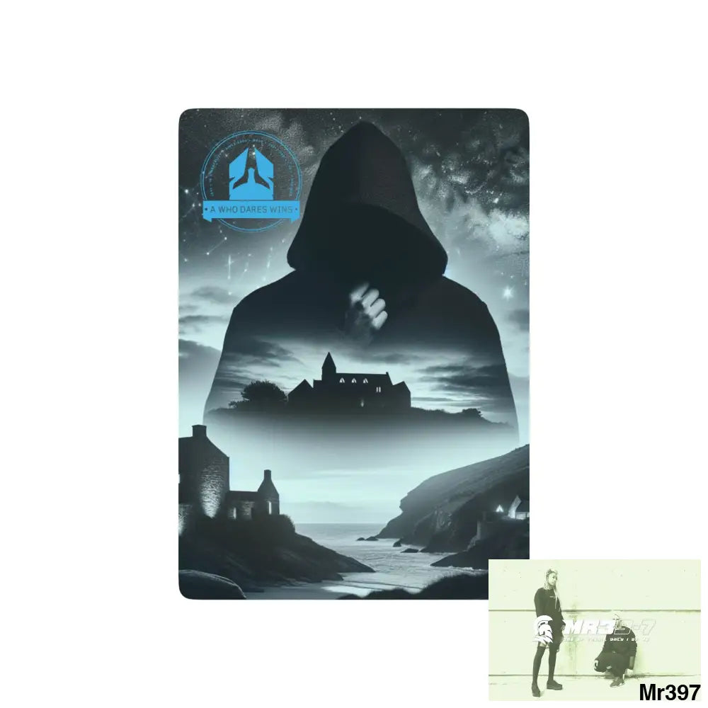 A1-Who Dares Wins AI Gwynedd Vigilante Themed Ltd Edition Custom Poker Cards 2.5’’ x 3.5’’ / White / Semi Glossy Paper