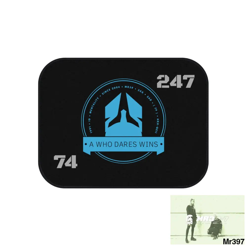 A1-Who Dares Wins Car Mats (2x Rear) 2x Rear mats Accessories