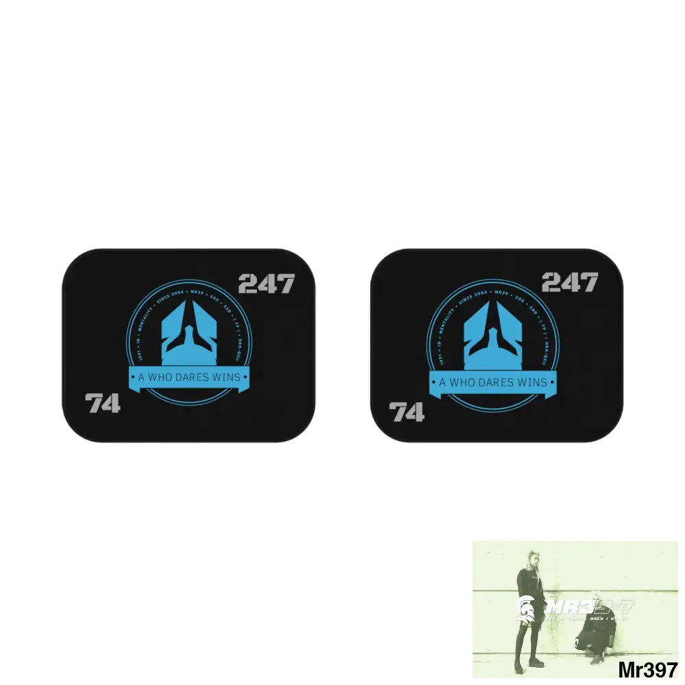 A1-Who Dares Wins Car Mats (2x Rear) 2x Rear mats Accessories