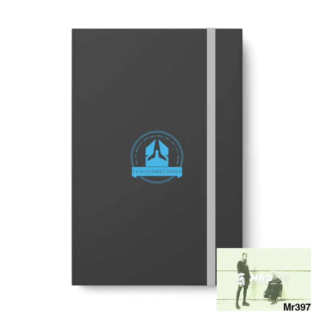 A1 Who Dares Wins Color Contrast Notebook - Ruled 5.5’’ x 8.25’’ / Gray / Ruled line Paper products