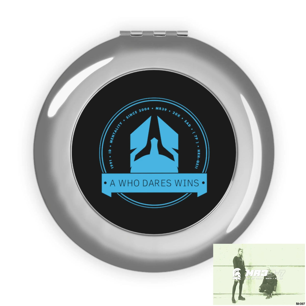 A1 Who Dares Wins Compact Travel Mirror Silver / Glossy / One size Accessories