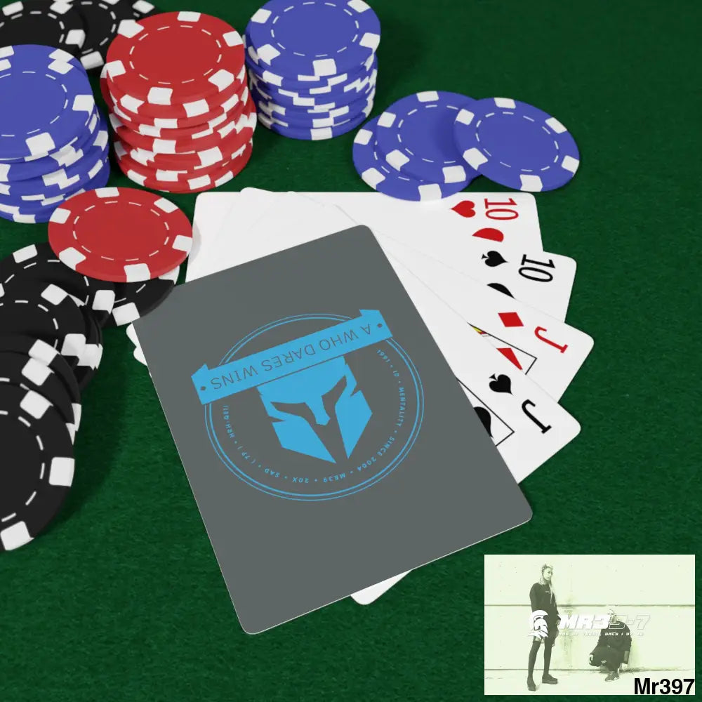 A1-Who Dares Wins Custom Poker Cards 2.47’’ x 3.47’’ / White / Semi Glossy Paper products