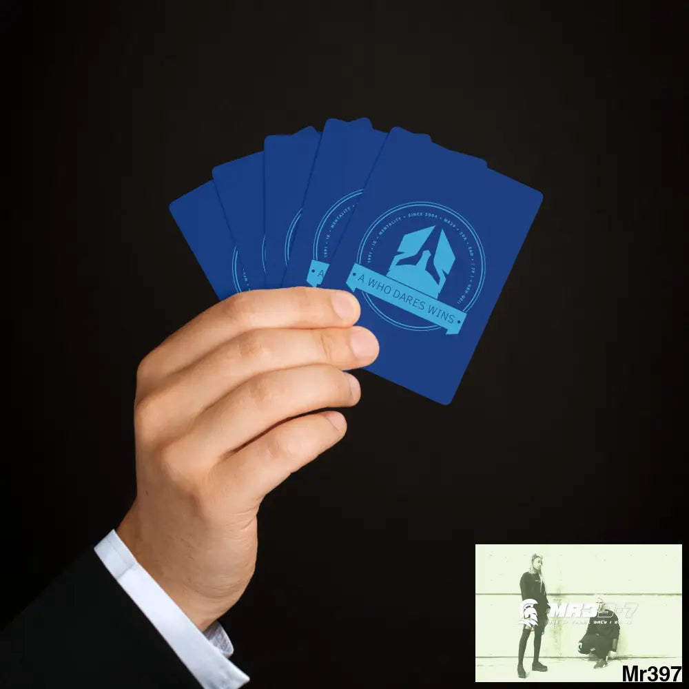 A1-Who Dares Wins Custom Poker Cards 2.47’’ x 3.47’’ / White / Semi Glossy Paper products