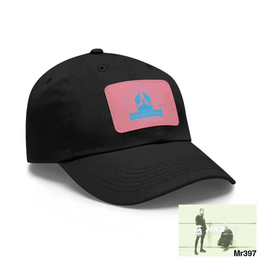 A1 Who Dares Wins Dad Hat with Leather Patch (Rectangle) Hats