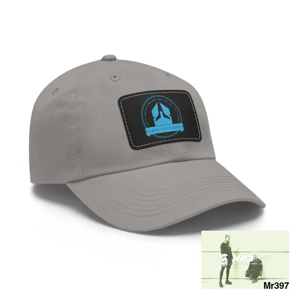 A1 Who Dares Wins Dad Hat with Leather Patch (Rectangle) Hats