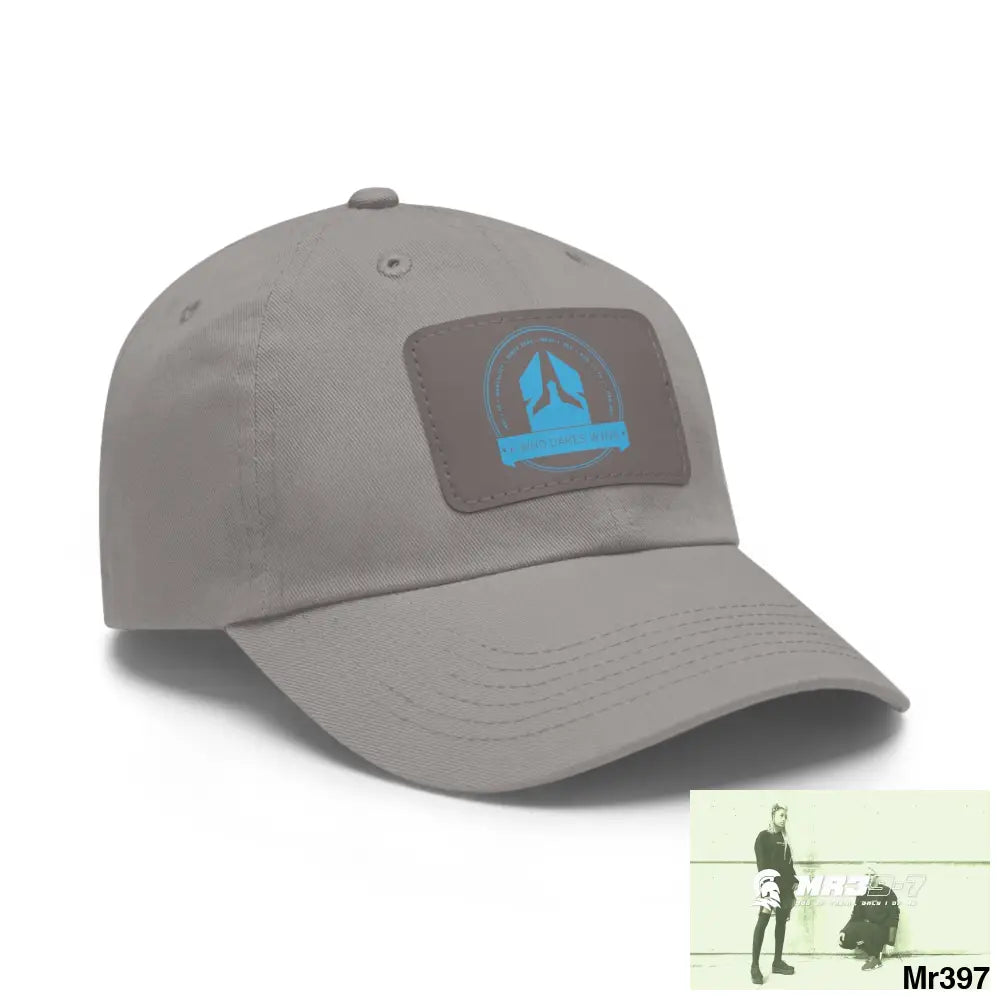 A1 Who Dares Wins Dad Hat with Leather Patch (Rectangle) Hats