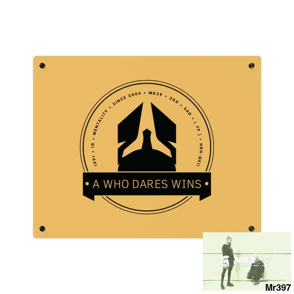 A1 Who Dares Wins Edition Acrylic Wall Art Panels 20″ x 16″ (Horizontal) / 0.25’’ Home Decor
