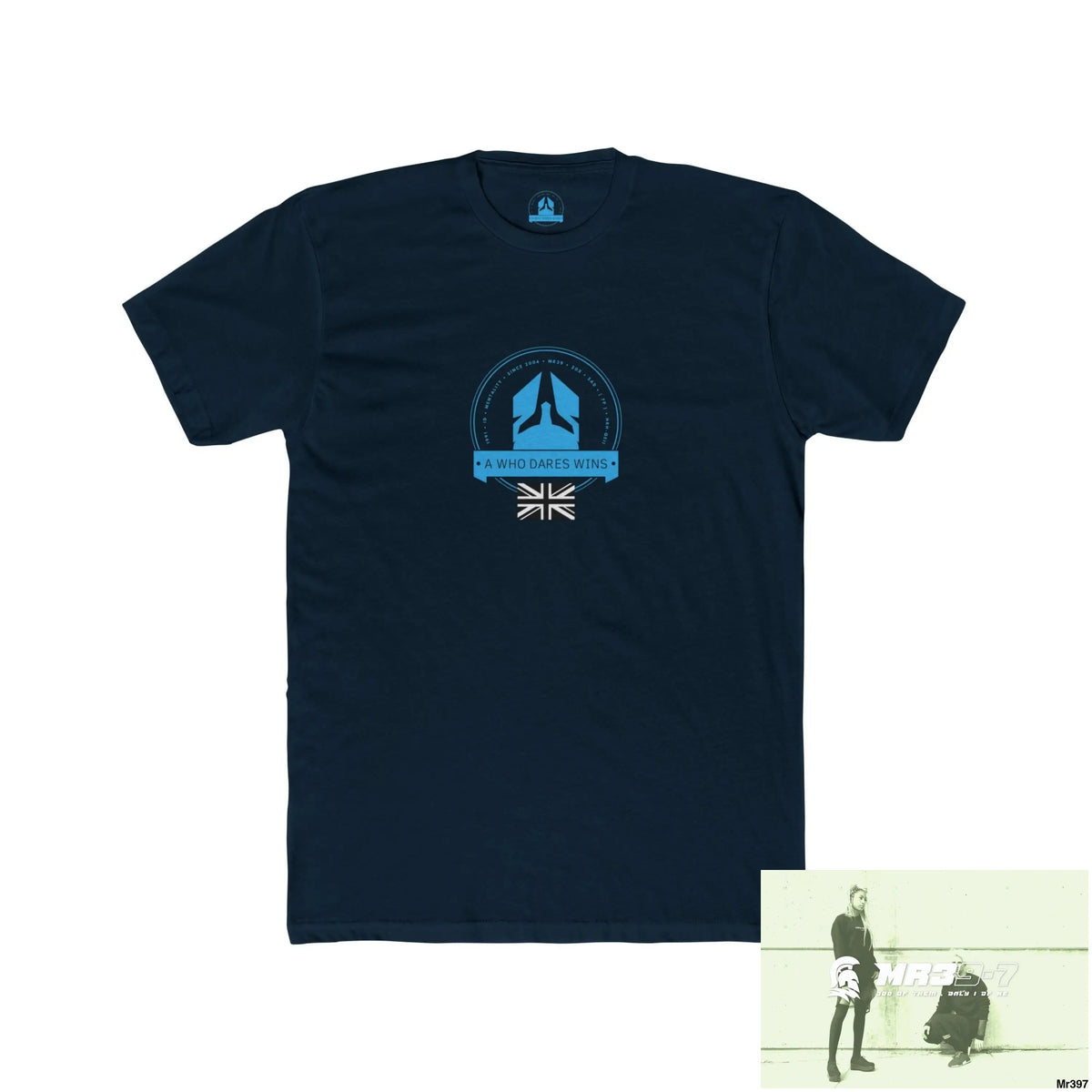 A1 Who Dares Wins Fk around and find out 2024 to present #atapaw Men’s Cotton Crew Tee Solid Midnight Navy / XS T-Shirt