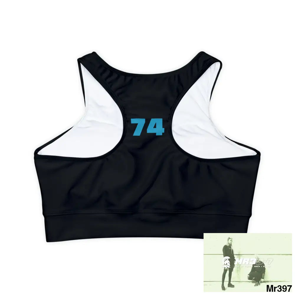 A1 Who Dares Wins Fully Lined Padded Sports Bra (AOP) All Over Prints