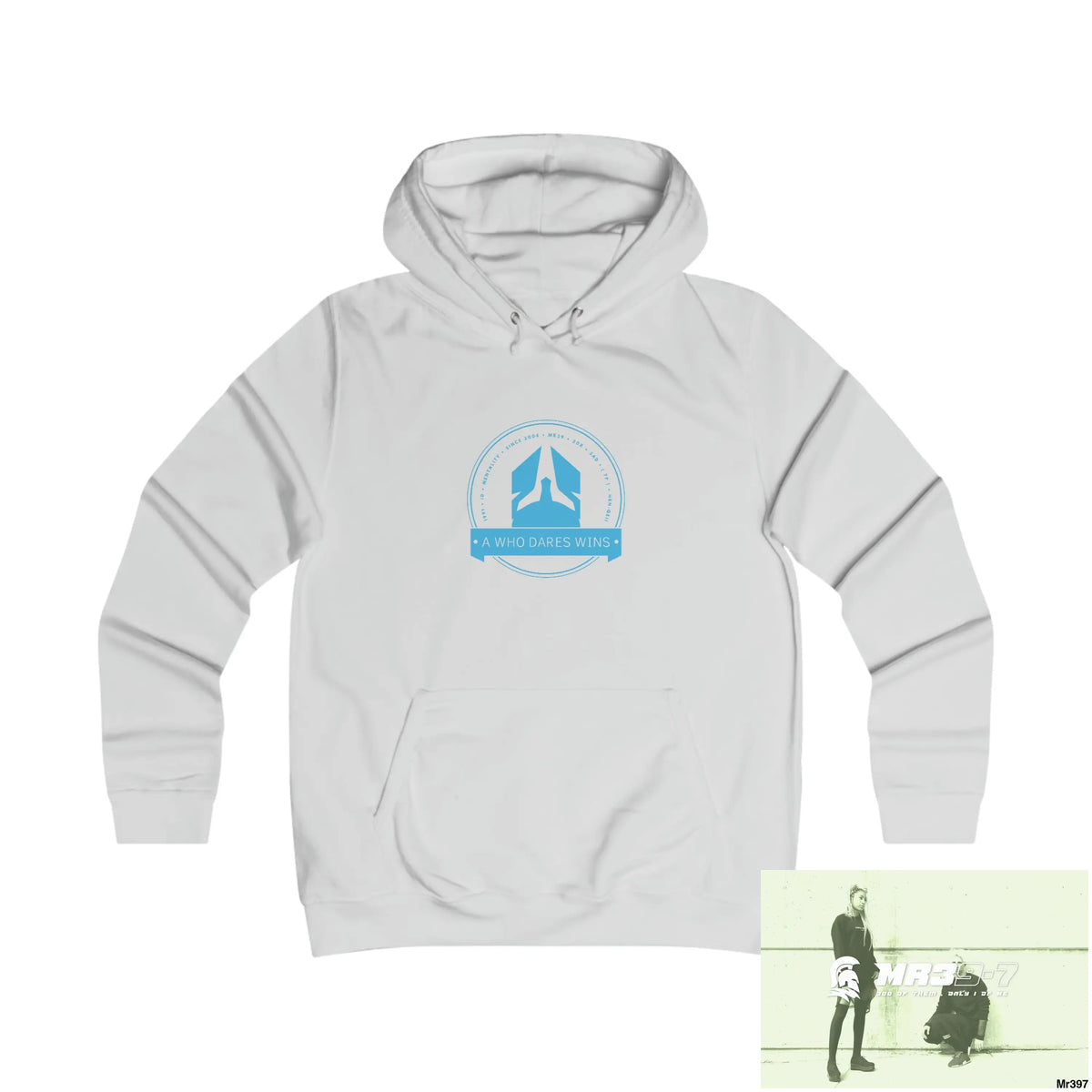 A1- Who Dares Wins - Girlie College Hoodie S / Ash Hoodie