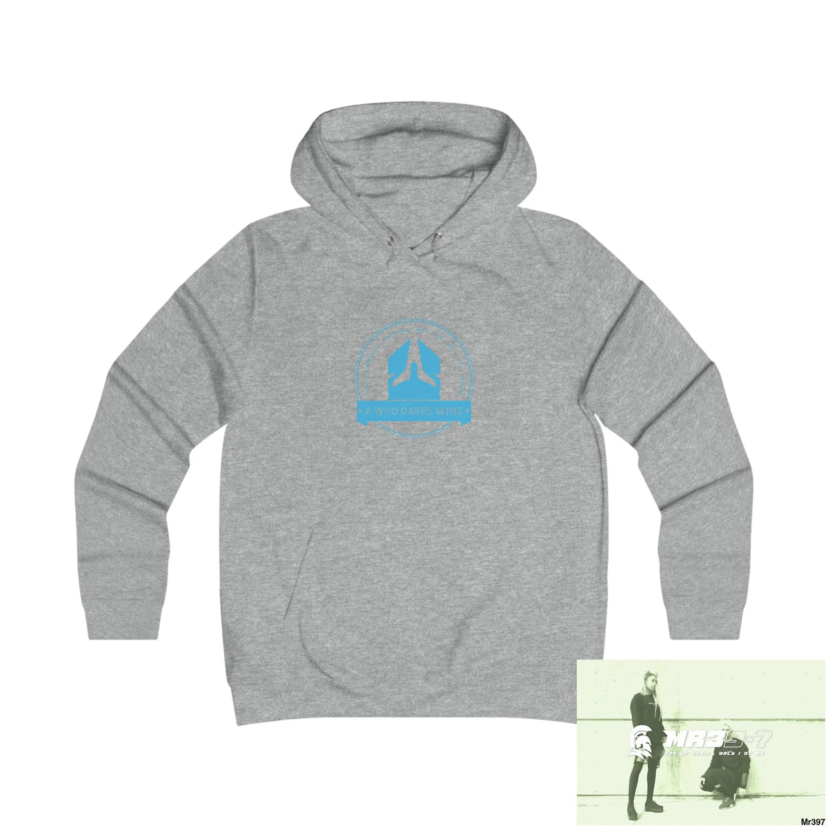 A1- Who Dares Wins - Girlie College Hoodie S / Heather Grey Hoodie