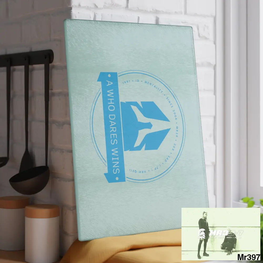 A1- Who Dares wins Glass Cutting Board Home Decor